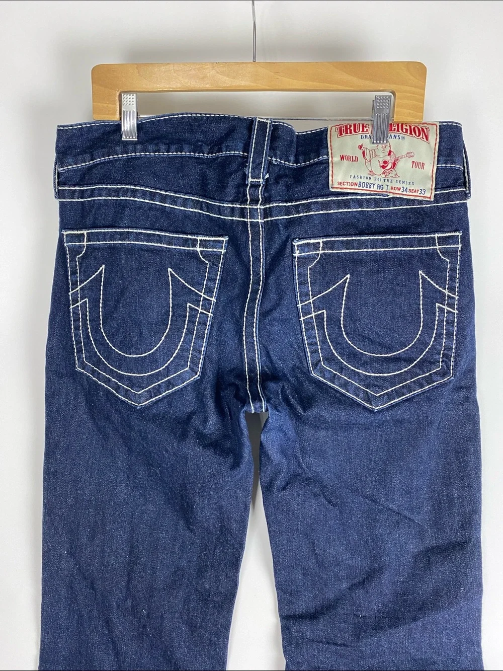 True religion jeans Bobby Big T Men’s Size 34 X 26.5”Cropped altered